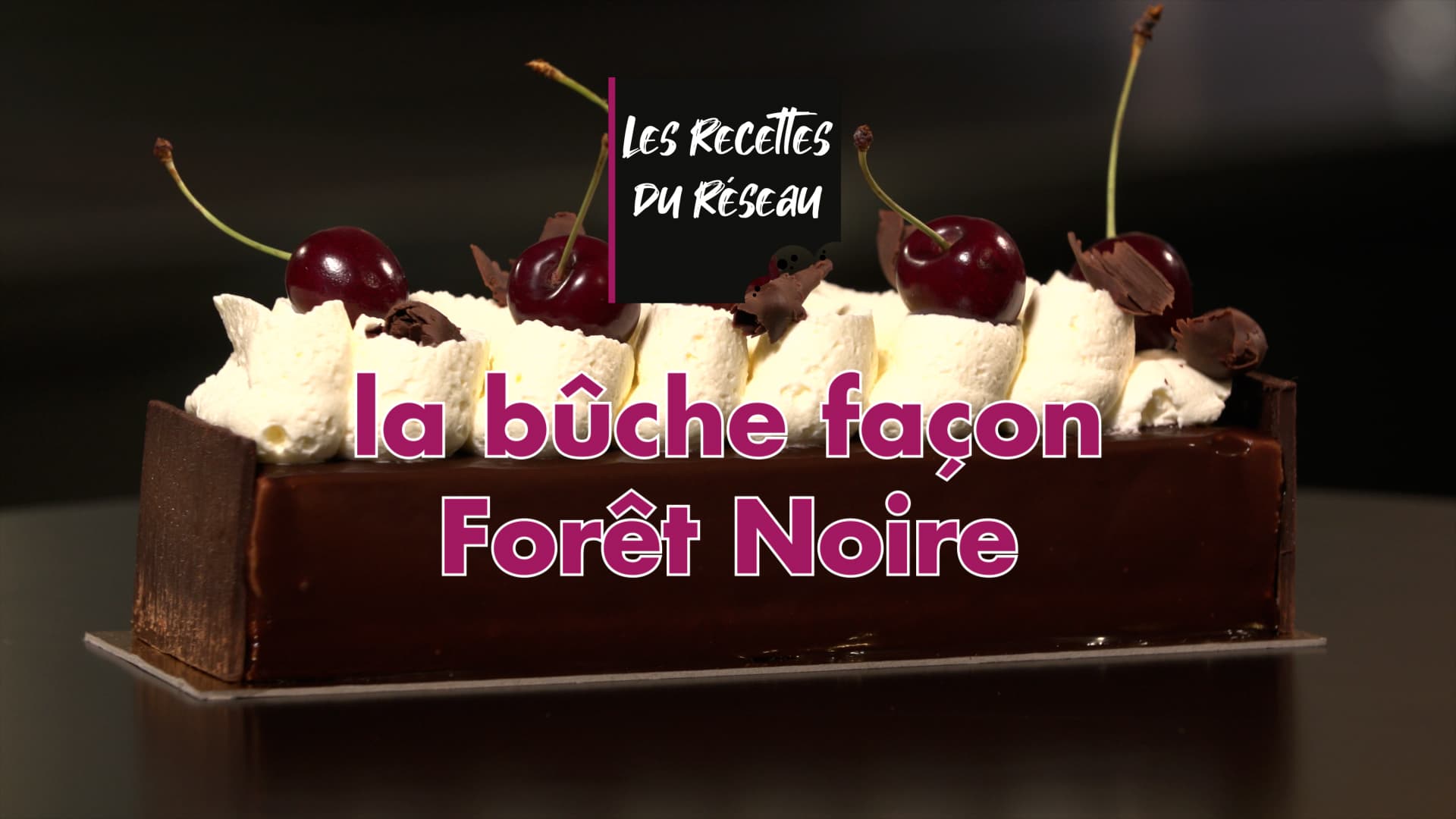 La recette de la bûche de Noël forêt noire - Parlapapa